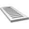 Ekena Millwork Arch Top Surface Mount PVC Gable Vent: Non-Functional, w/2"W x 1-1/2"P Brickmould Frame, 12"W x 28"H GVPAR12X2802SN - alternate 2